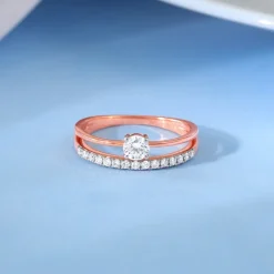 Rose Gold Begin Forever Solitaire Lab Grown Diamond Ring