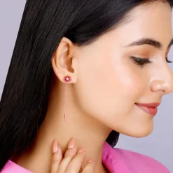 Rose Gold Bell Mallow Earrings