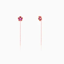 Rose Gold Bell Mallow Earrings