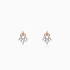 Rose Gold Benignant Diamond Earrings