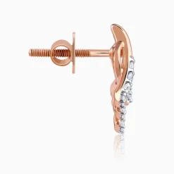 Rose Gold Benignant Diamond Earrings