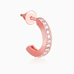 Rose Gold Bliss Hoop Earrings