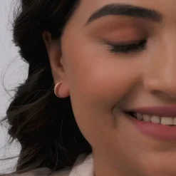 Rose Gold Bliss Hoop Earrings