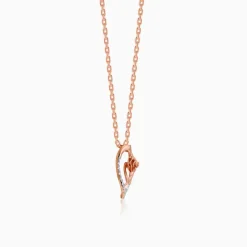 Rose Gold Blissful Shine Diamond Pendant