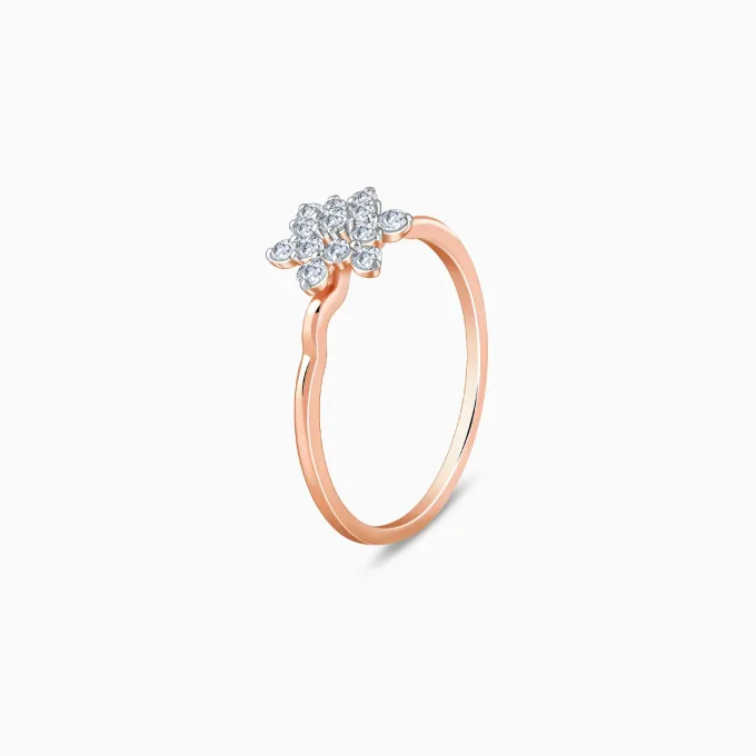 Rose Gold Bloom Lab Grown Diamond Ring