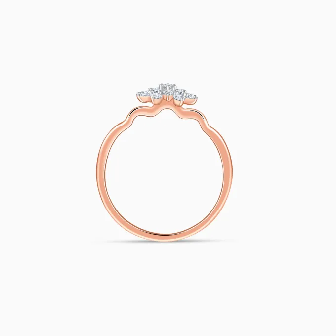 Rose Gold Bloom Lab Grown Diamond Ring
