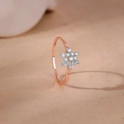 Rose Gold Bloom Lab Grown Diamond Ring