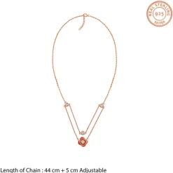 Rose Gold Blossom Layered Necklace