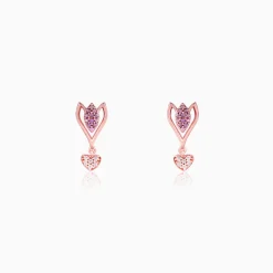 Rose Gold Blossoming Crocus Earrings