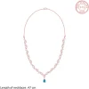 Rose Gold Blue Drop Set