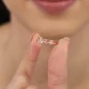 Rose Gold Bluebell Floral Ring