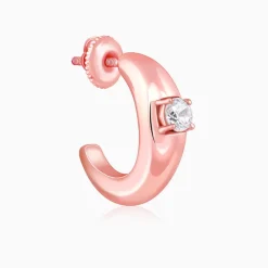 Rose Gold Blush Affair J Stud Earrings