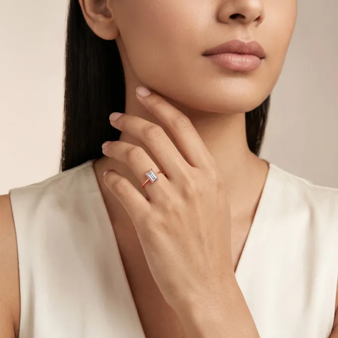 Rose Gold Blush Regent Ring (Size 12)
