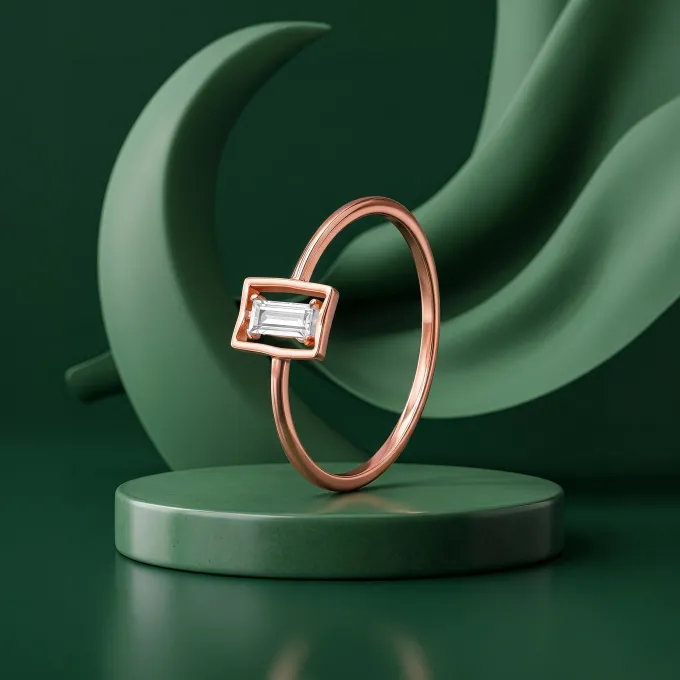 Rose Gold Blush Regent Ring (Size 12)