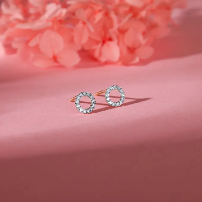 Rose Gold Bold & Bae Convertible Diamond Earrings