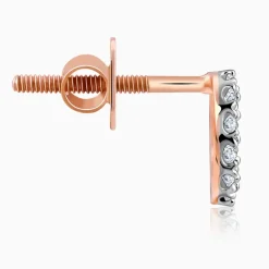 Rose Gold Bold & Bae Convertible Diamond Earrings