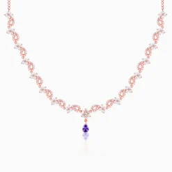 Rose Gold Bridal Celebration Necklace