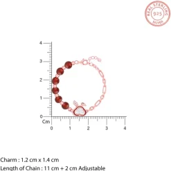 Rose Gold Bunny Kids Bracelet (0 - 2 Years)