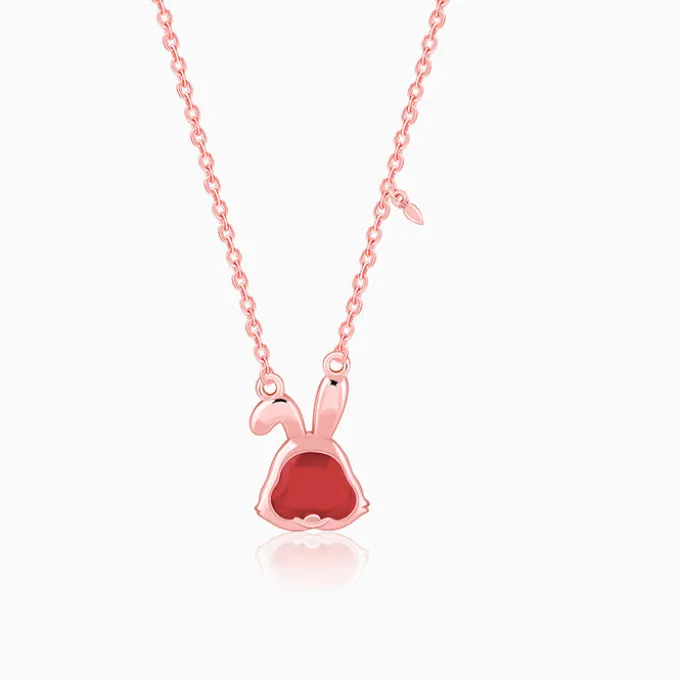 Rose Gold Bunny Kids Necklace