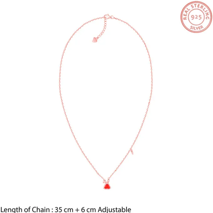Rose Gold Bunny Kids Necklace