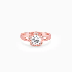 Rose Gold Buttercups Floral Ring