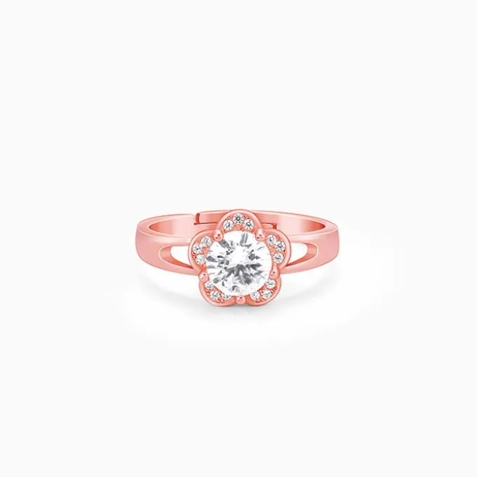 Rose Gold Buttercups Floral Ring