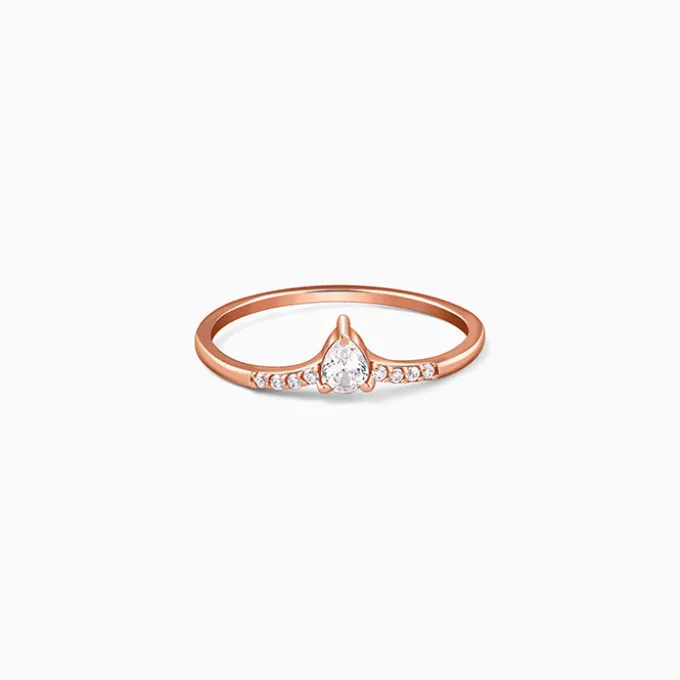 Rose Gold Celeste Oval Ring