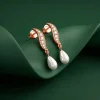 Rose Gold Celestial Fall Earrings