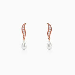 Rose Gold Celestial Fall Earrings
