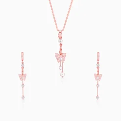 Rose Gold Charming Butterfly Set