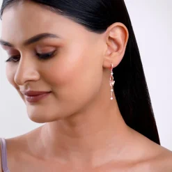 Rose Gold Charming Butterfly Earrings