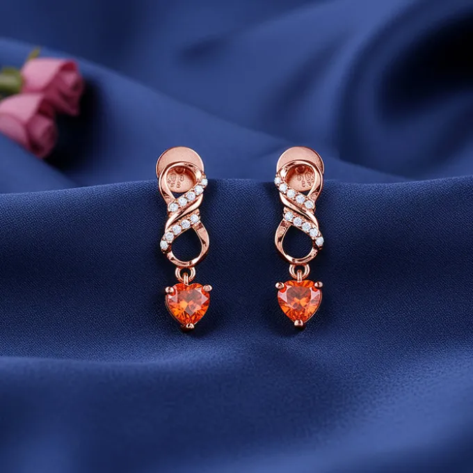 Rose Gold Choosing You Earrings