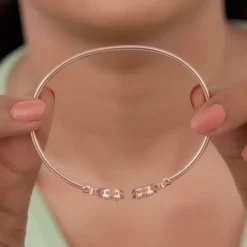 Rose Gold Circle Bond Cuff Bracelet