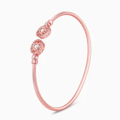 Rose Gold Circle Bond Cuff Bracelet