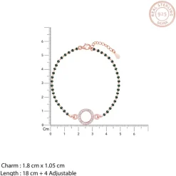 Rose Gold Circle of Life Mangalsutra Bracelet