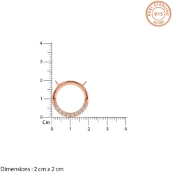 Rose Gold Circle of Shine Necklace