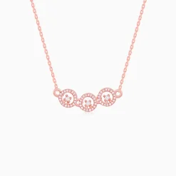 Rose Gold Circular Grace Necklace