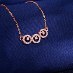 Rose Gold Circular Grace Necklace