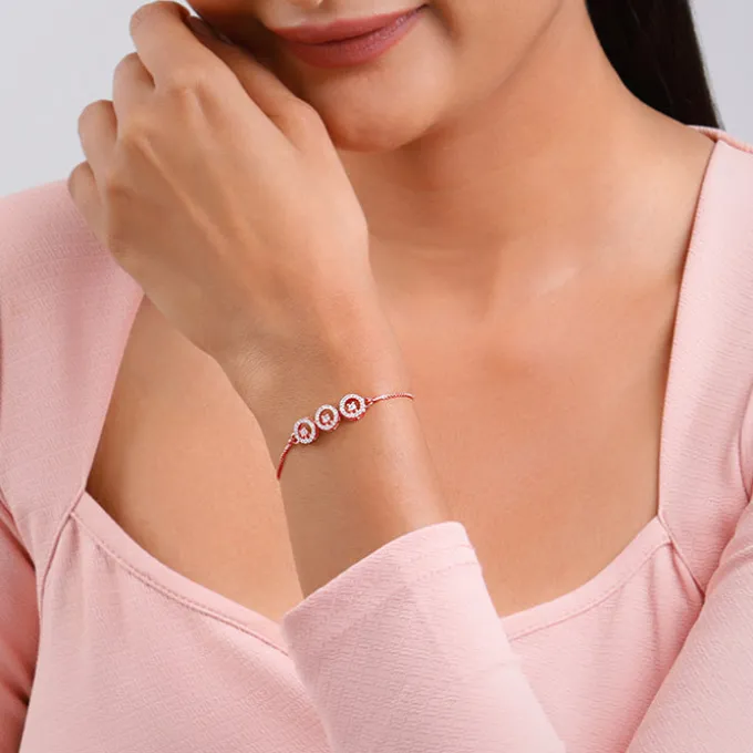 Rose Gold Circular Grace Bracelet