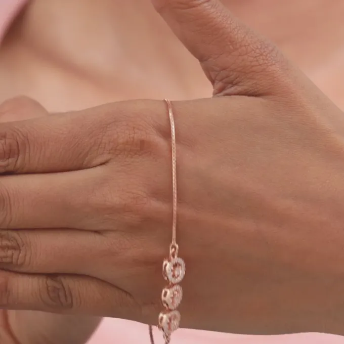 Rose Gold Circular Grace Bracelet
