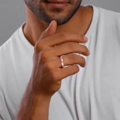 Rose Gold Classic Ring For Him