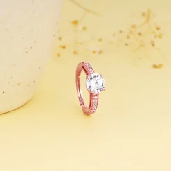 Rose Gold Classic Shimmering Ring