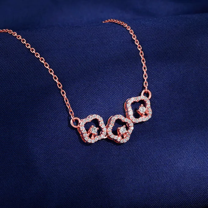 Rose Gold Classic Spark Necklace