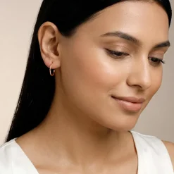 Rose Gold Classy Serene Hoops