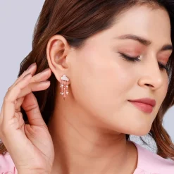 Rose Gold Cloud of Love Earrings