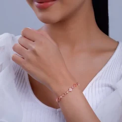 Rose Gold Clover Bracelet