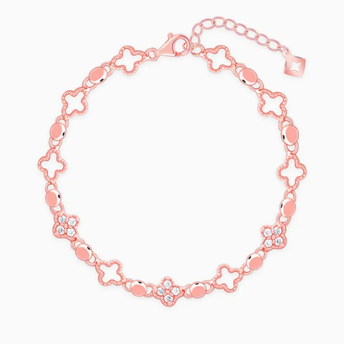 Rose Gold Clover Bracelet