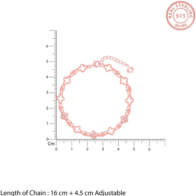 Rose Gold Clover Bracelet
