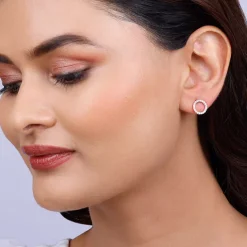 Rose Gold Connected for Life Earrings