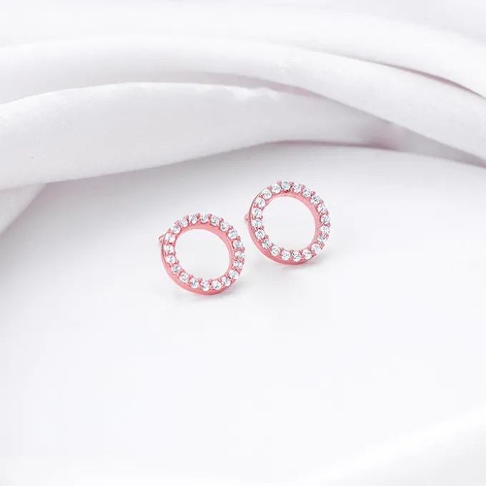Rose Gold Connected for Life Earrings